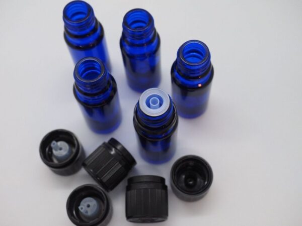 Leerflaschen Blauglas für ätherische Öle 10ml