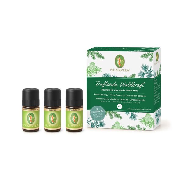 Primavera Geschenkset Duftende Waldkraft 3x 5ml