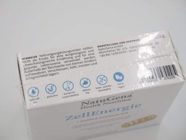 NatuGena ZellEnergie +NADH & Coenzym Q10 60 Kapseln vegan – Bild 5