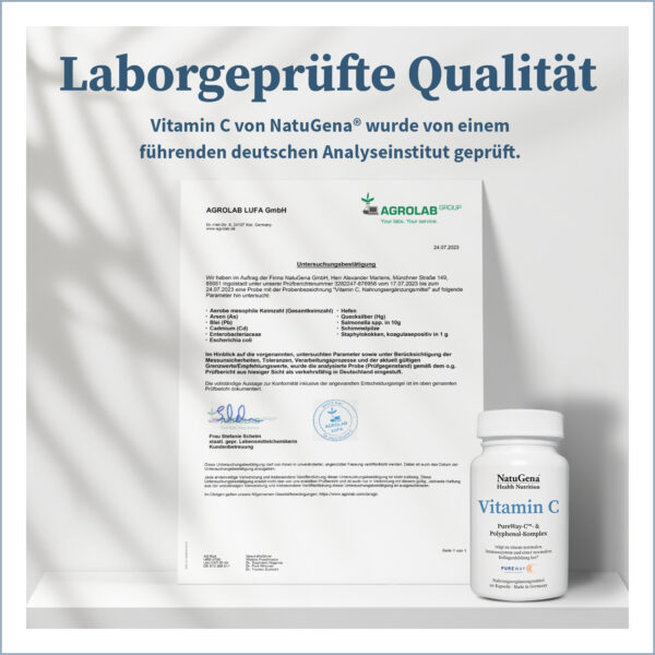 NatuGena Vitamin C vegan 90 Kapseln – Bild 3