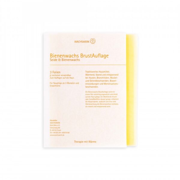 Wachswerk Bienenwachs BrustAuflage – Bild 2