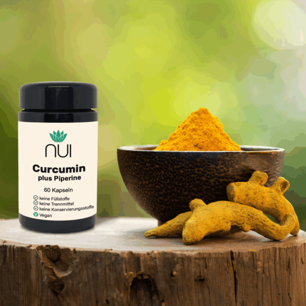 NUI Curcumin 400mg plus Piperine 60 Kapseln Made in Austria – Bild 3