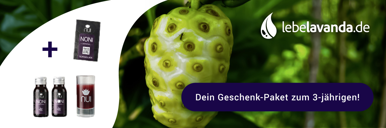 NUI NONI Saft Original Geschenk-Paket-Aktion zum 3-jährigen!